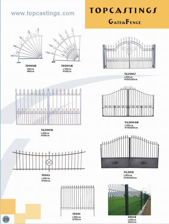 sell wrought iron fence &amp; gate