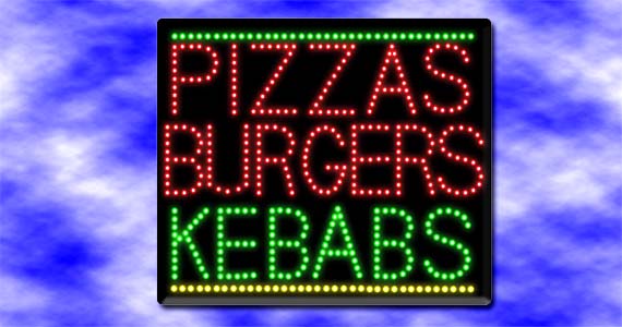 LED Pizza Sign