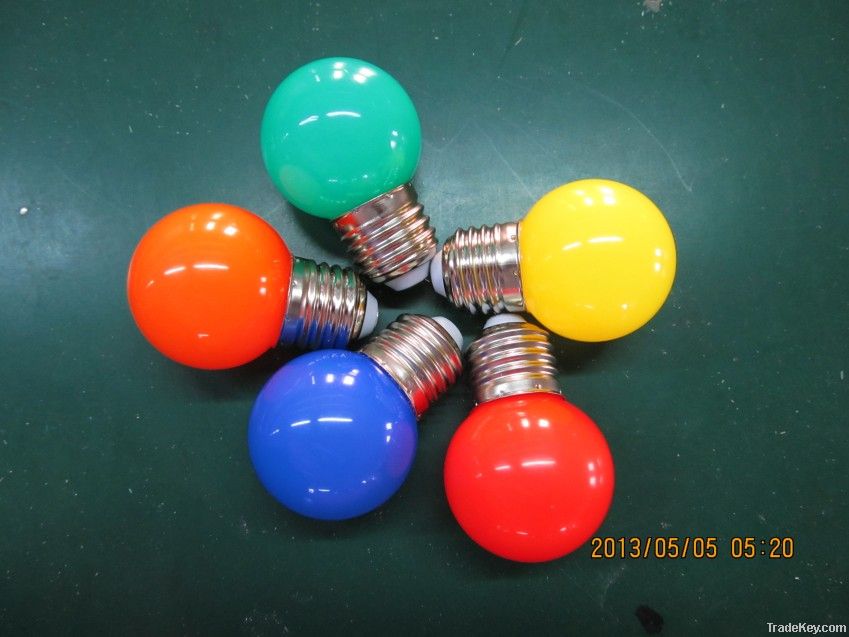 multi-coloured G45 LED bulb