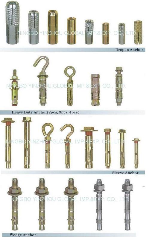 drop/cut in/heavy duty/sleeve/wedge/ hollow/window frame /nylon anchor