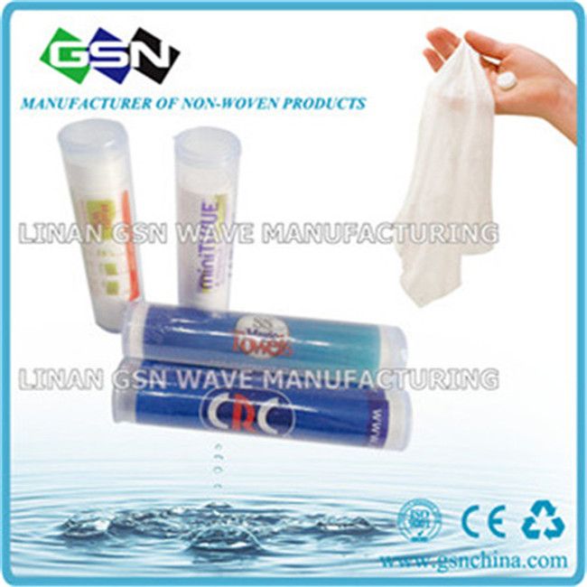 compressed tube magic tablet napkin/tissue