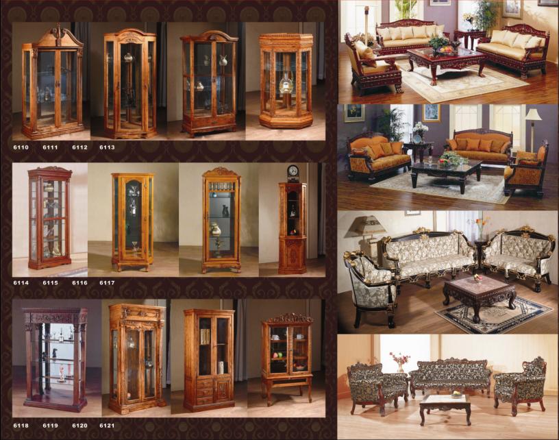 curio cabinets & sofa sets beach