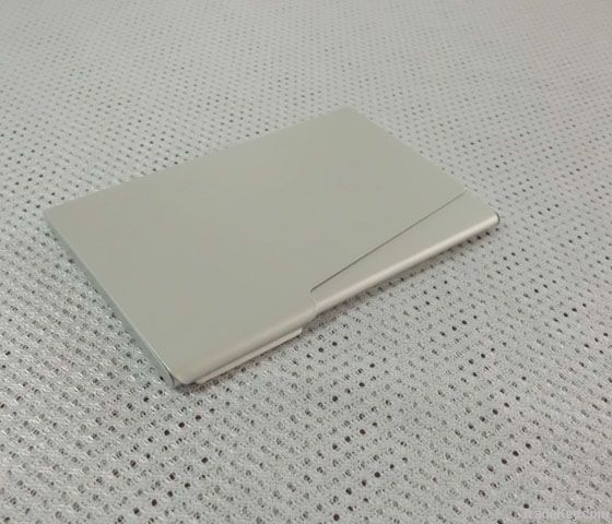 Aluminum business card holder