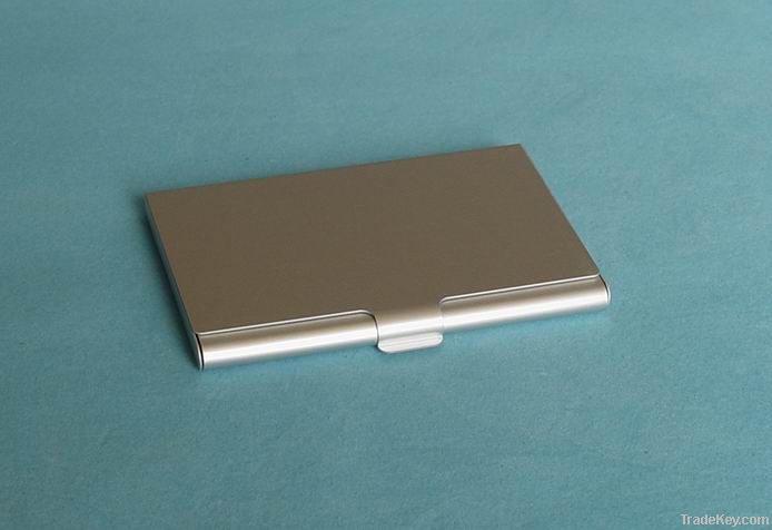 Aluminum business card holder