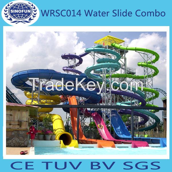 [Sinofun Rides] fiberglass water slide of water park