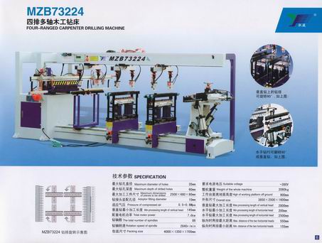 Four-Ranged Carpenter Drilling Machine