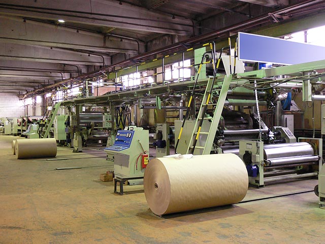 corrugated papperboard production line