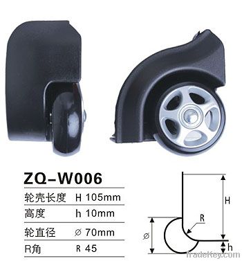 70mm Luggage Plastic Wheel Part