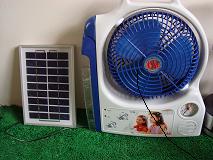 Solar electric fans