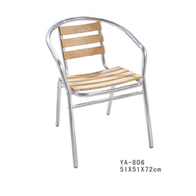 aluminum&amp;wood chair