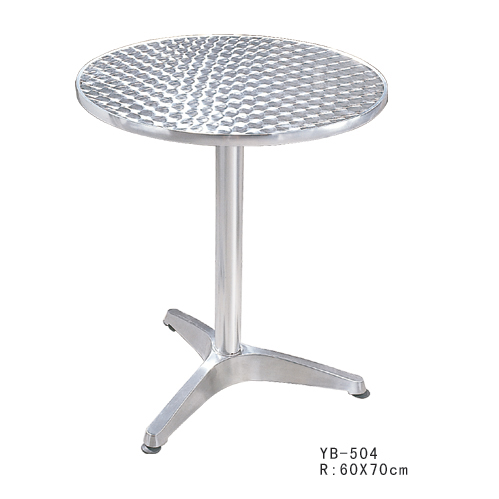 aluminum table