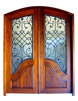 wrought iron door