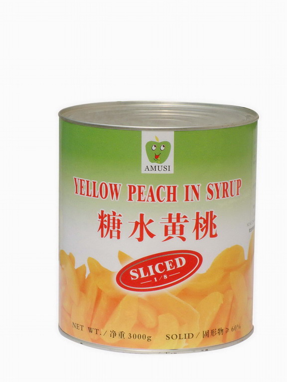 canned yellow peach