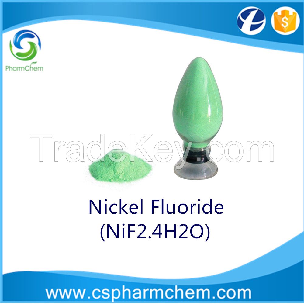 Nickel Fluoride, NiF2.4(H2O), CAS 13940-83-5, Ni, 32%