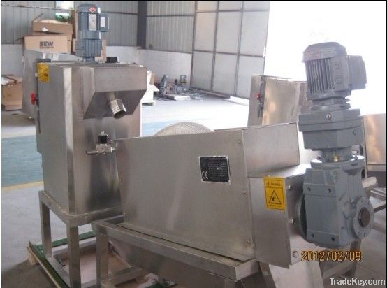 screw sludge dewatering machine