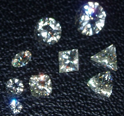 Diamond Moissanite Loose Stones Round Brilliant Cut &amp; All Fancy Cut