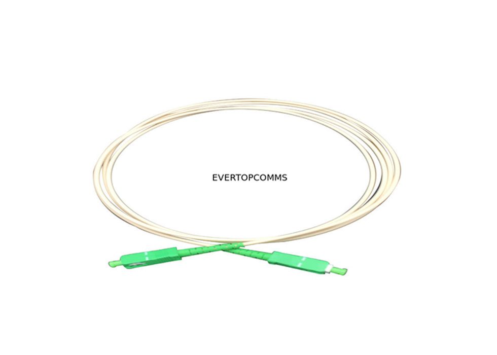 PVC Jacket Fiber Optic Cable Patch Cord SC/APC - SC/APC Single Mode Simplex