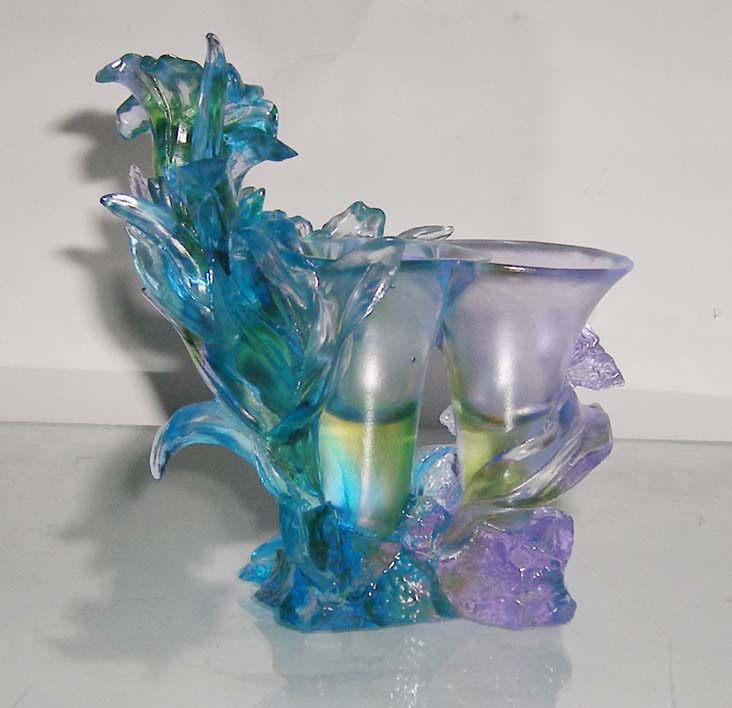 pate de verre butterfly Cup decoration art glass