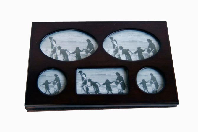 wooden photo album