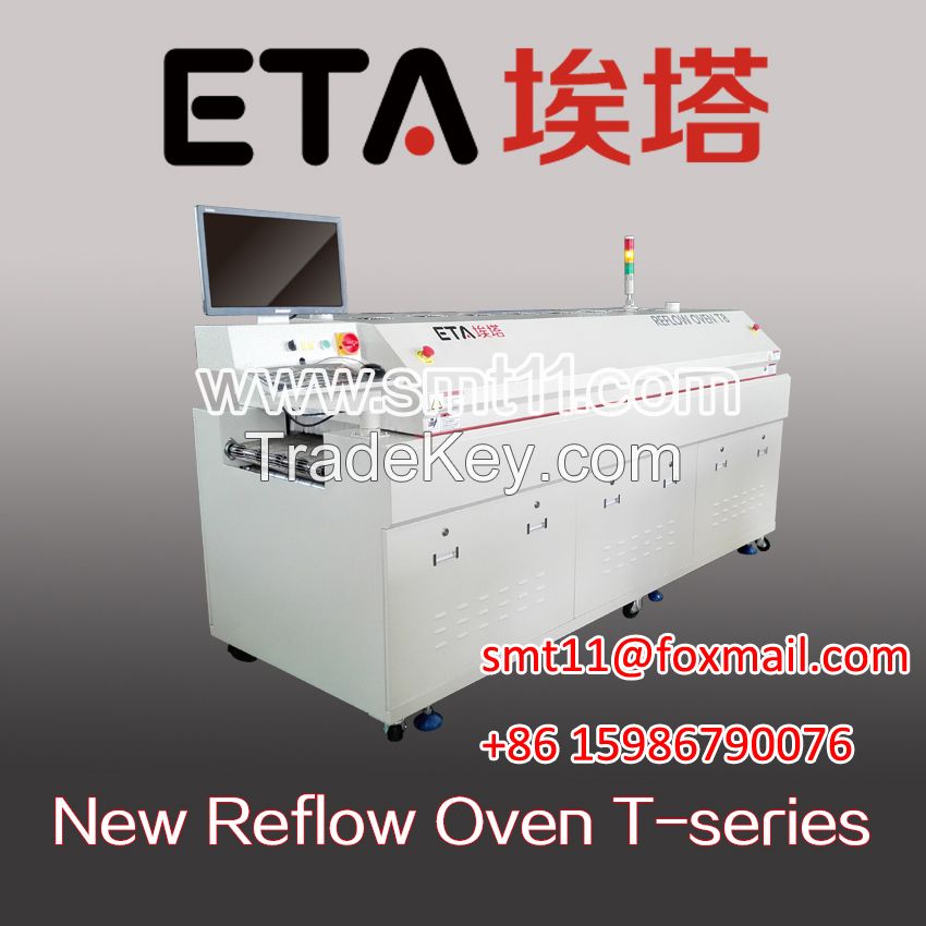 Lead-Free Full Hot Air Reflow soldering with PLC Control A800