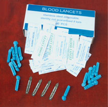 sterile disposable blood lancet