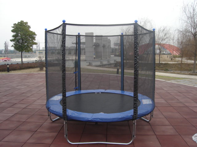 8' combo trampoline