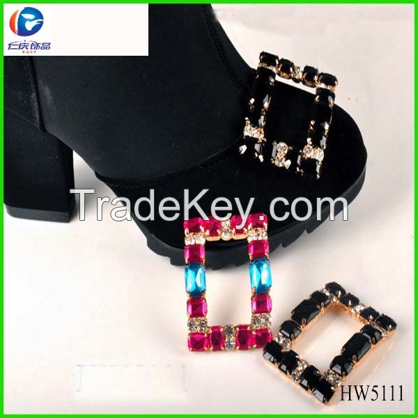 shoe buckle square buckle rhinestone buckle