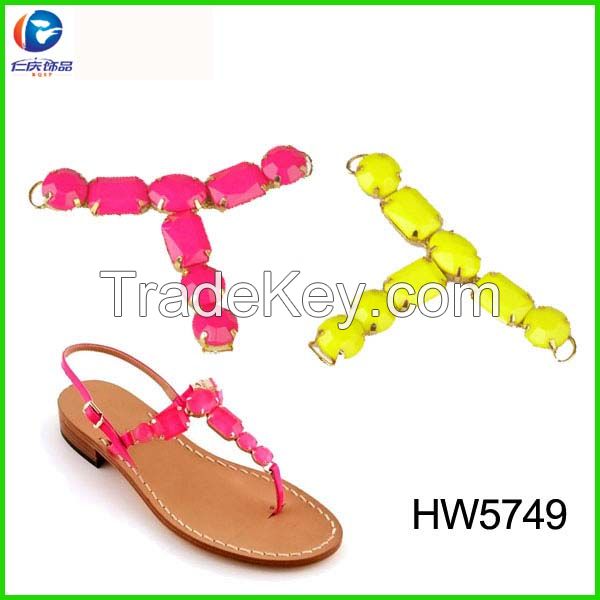 sandal chain T shape shoe buckle shoe chain