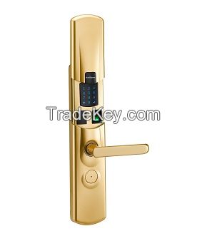 FL007 scratchproof and hammerblowproof Fingerprint Door Lock, Fingerpirnt touch Keypad Door Lock