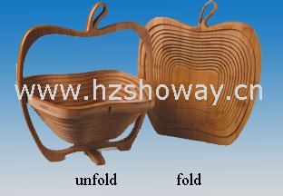 Bamboo Folding Basket/Bamboo Fruit Basket/Fruit Basket/Folding Basket