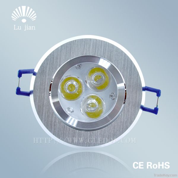 Round indoor energy saving 3w LED ceiling lights