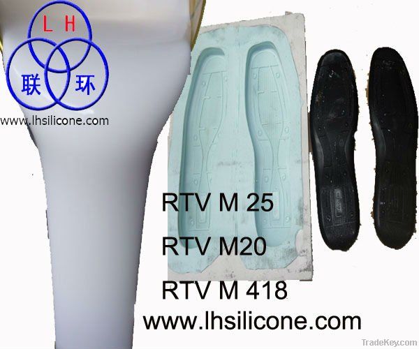 Silicone rubber for shoe sole mold making