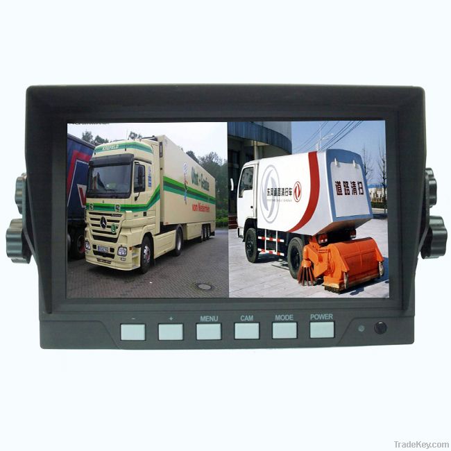 7" Quad Monitor For Automobile