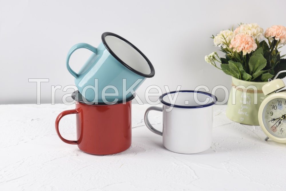 enamel mugs