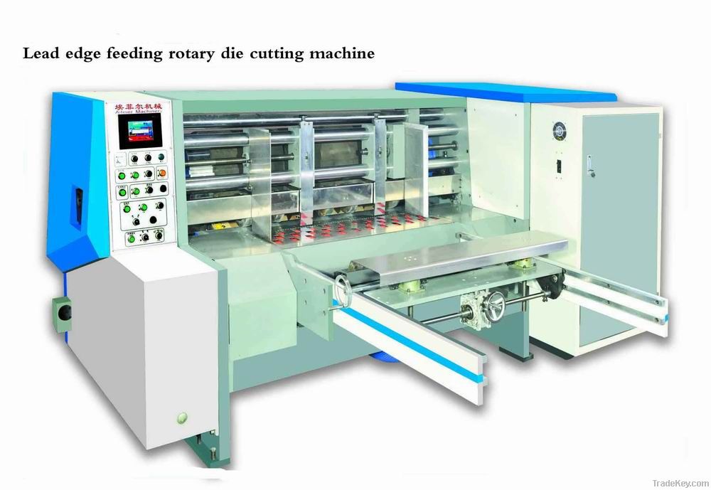 lead edge  feeding rotary die cutting machine for carton