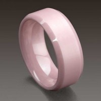 Pink Tungsten Carbide Ring