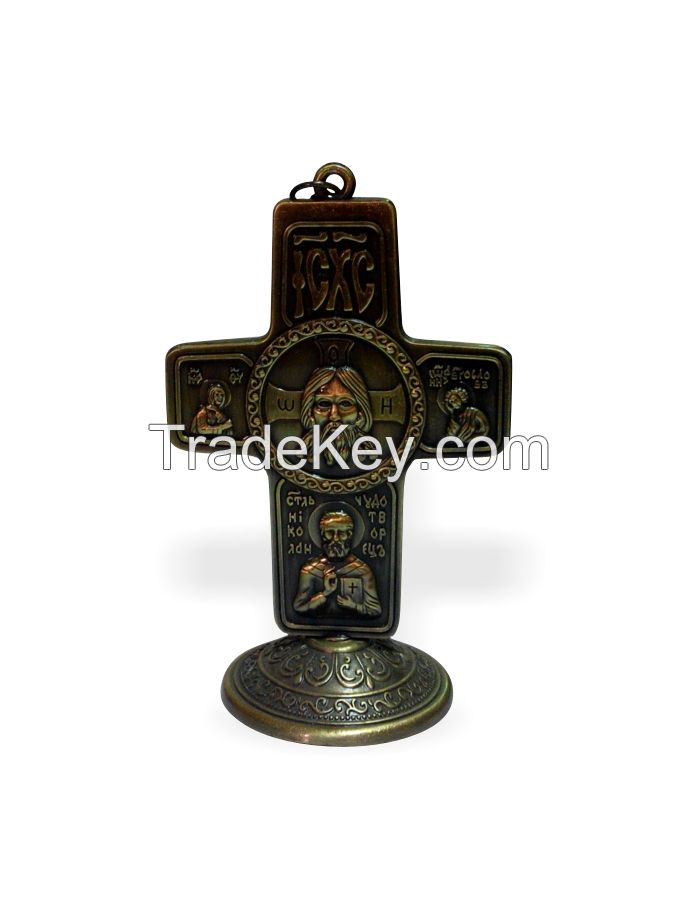 Religous bronze Crucifix for Car decorations