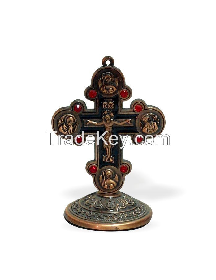 Religous bronze Crucifix for Car decorations