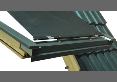 exterior roof window blind