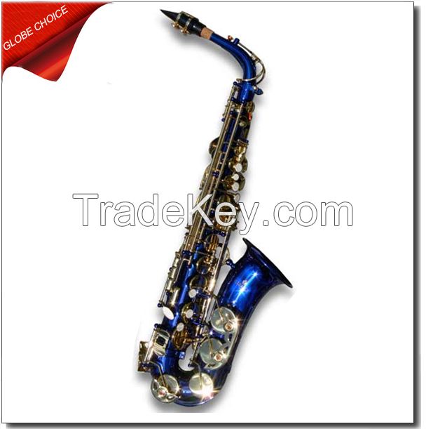 BEAUTIFUL BLUE LACAUER ALTO SAXOPHONE