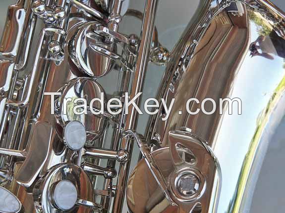 BEAUTIFUL SILVER PLATED ALTO SAXOPHONE