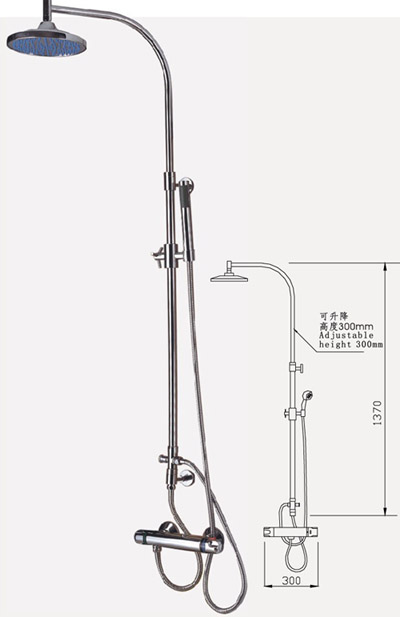 Thermostatic Shower Rail