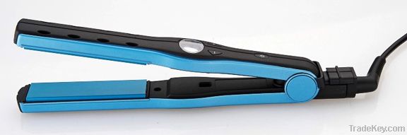 Blue ceramic coating aluminium plate hair straightener