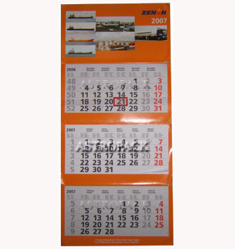 Folding Wall Calendar