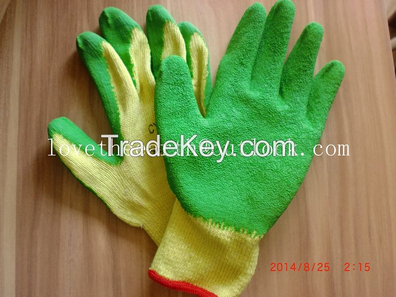 T/C working latex coated glove