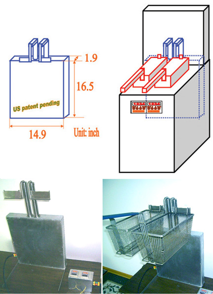 DL11BIA Buil-in automatic basket lift for fryer