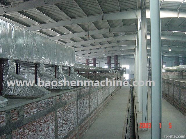 Fully automatic brick making machine with tunnel kiln