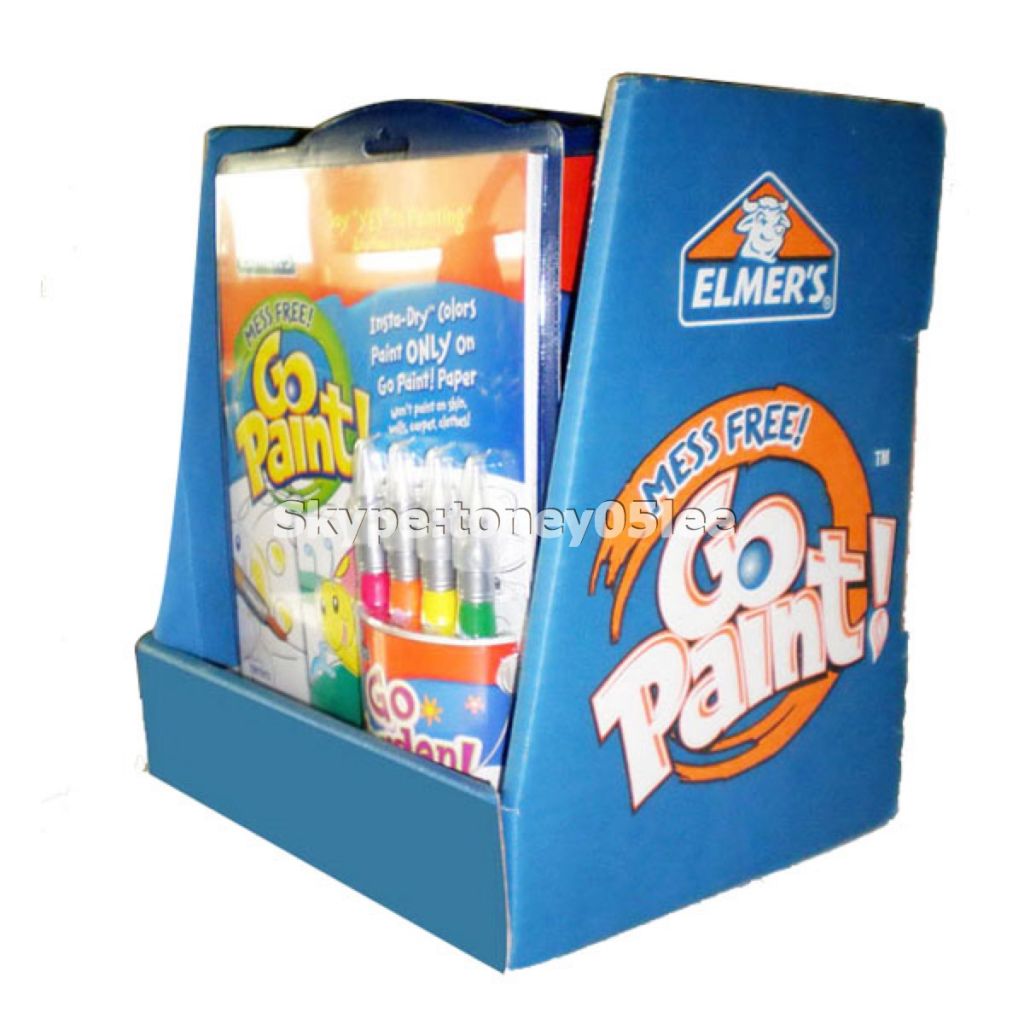 Paper Material Corrugated Floor Display for Baby Products, PDQ, POP Up Display，Corrugated Floor Display ，POP display, simple cardboard retail floor display stand printing, cardboard floor display, Corrugated Cardboard Floor Display，cardboar display 