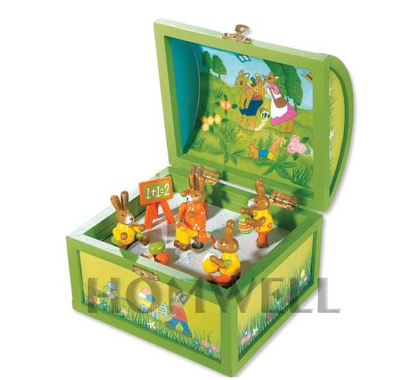 Wooden music box HWW-5002