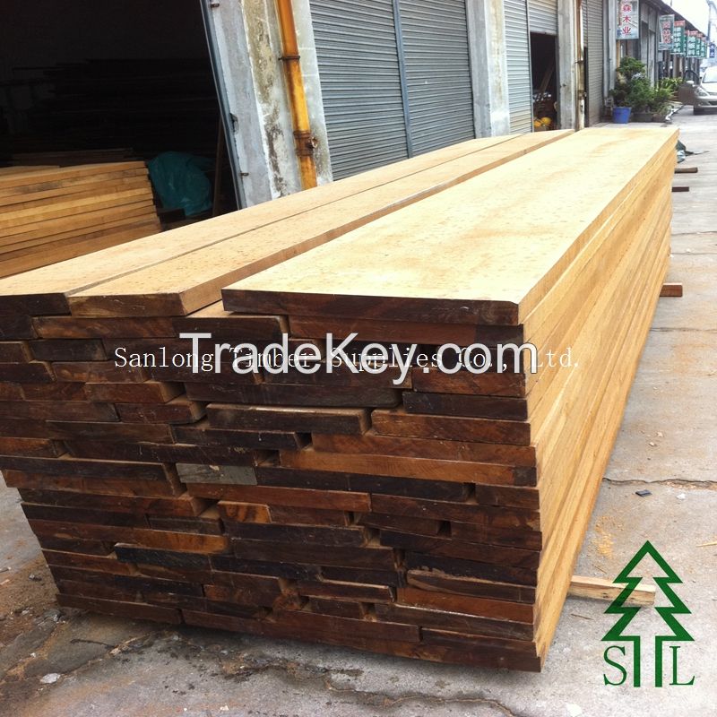 Top Quality Burma Teak Sawn Timber for Luxury Yacht Decking, Customized Size of Teak Decking for Yacht